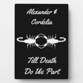 Gothic White Wedding Scorpions Custom Fotoplatte (Vorderseite)