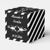 Gothic White Wedding Scorpions Custom Geschenkschachtel (Rückseite)