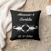 Gothic White Wedding Scorpions Custom Kissen (Decke)
