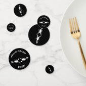 Gothic White Wedding Scorpions Custom Konfetti (Gruppe)