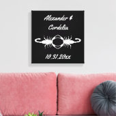 Gothic White Wedding Scorpions Custom Leinwanddruck (Insitu (Wohnzimmer))