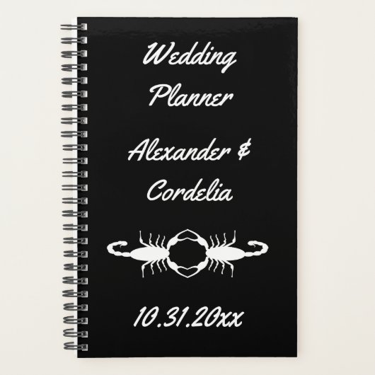 Gothic White Wedding Scorpions Custom Planer (Vorderseite)