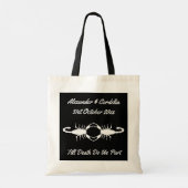 Gothic White Wedding Scorpions Custom Tragetasche (Rückseite)