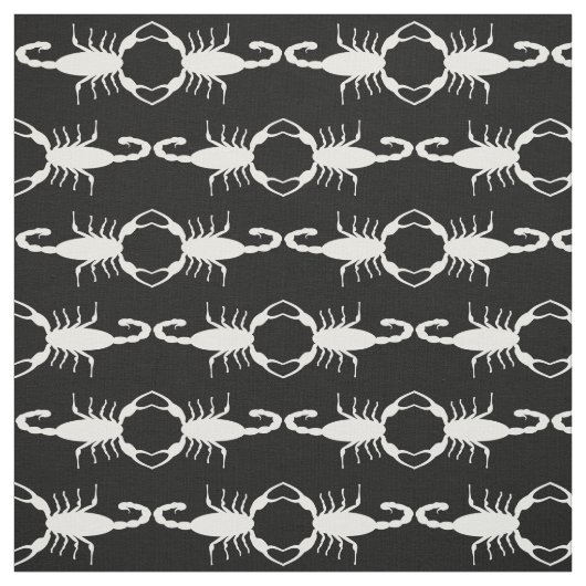 Gothic White Wedding Skorpions Custom Gemustert Stoff (Muster)