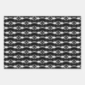 Gothic White Wedding Skorpions Custom Mit Monogram Geschenkpapier Set (Vorderseite 3)
