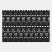 Gothic White Wedding Skorpions Custom Mit Monogram Geschenkpapier Set (Vorderseite)