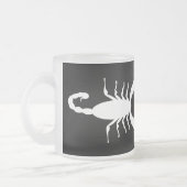Gothic White Wedding Skorpions Custom Mit Monogram Mattglastasse (Links)