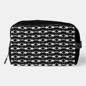 Gothic White Wedding Skorpions Custom Mit Monogram Waschbeutel (Rückseite)