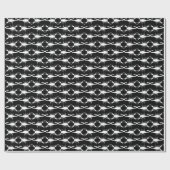 Gothic White Wedding Skorpions Gemustert Geschenkpapier (Flach)