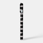 Gothic White Wedding Skorpions Gemustert iPhone 15 Hülle (Linke Seite)