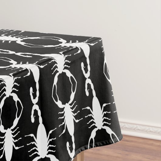 Gothic White Wedding Skorpions Gemustert Tischdecke (Beispiel)