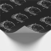 Gothic Wicca Crescent Goth Moon Geschenkpapier (Ecke)