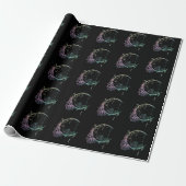 Gothic Wicca Crescent Pastel Goth Moon Geschenkpapier (Ungerollt)