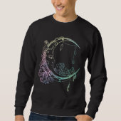 Gothic Wicca Crescent Pastel Goth Moon Sweatshirt (Vorderseite)