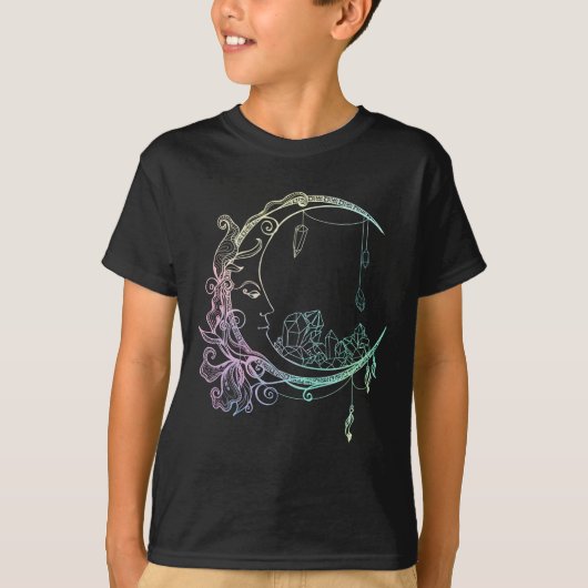 Gothic Wicca Crescent Pastel Goth Moon T-Shirt (Vorderseite)