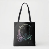 Gothic Wicca Crescent Pastel Goth Moon Tasche (Vorderseite)