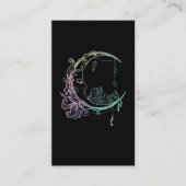 Gothic Wicca Crescent Pastel Goth Moon Visitenkarte (Vorderseite)