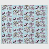 Gothic Wicca Gift Wrap, Dark Occult Wrapping Paper Geschenkpapier (Flach)