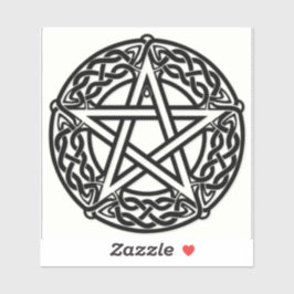 Gothic Wicca Pentagram Celtic Knot Vinyl Sticker