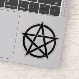 Gothic Wicca Pentagram Elegant Vinyl Cutout Aufkleber