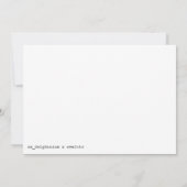 Gothic Wilting Flower Photo Reprint Einladung (Rückseite)