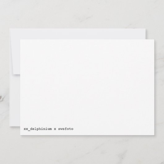 Gothic Wilting Flower Photo Reprint Einladung