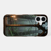 Gothic Window Misty Forest Phone Case iPhone 16 Hülle (Rückseite (Horizontal))
