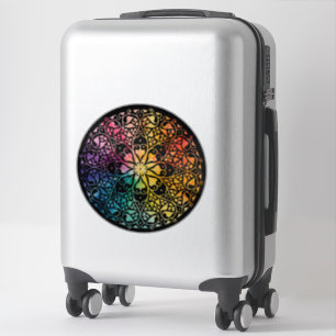 Gothic Window Rainbow Pride Aufkleber