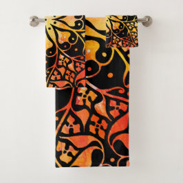 Gothic Window Rainbow Pride Badhandtuch Set