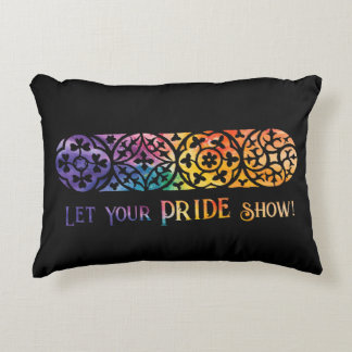 Gothic Window Rainbow Pride Dekokissen