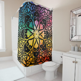 Gothic Window Rainbow Pride Duschvorhang