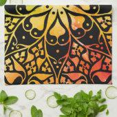 Gothic Window Rainbow Pride Geschirrtuch (Gefaltet)