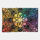 Gothic Window Rainbow Pride Geschirrtuch (Horizontal)