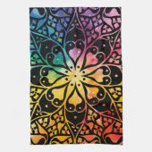 Gothic Window Rainbow Pride Geschirrtuch (Vertikal)