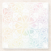 Gothic Window Rainbow Pride Glasuntersetzer (Rückseite)