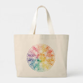 Gothic Window Rainbow Pride Jumbo Stoffbeutel (Rückseite)