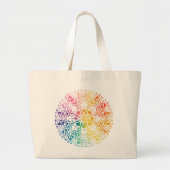Gothic Window Rainbow Pride Jumbo Stoffbeutel (Vorne)