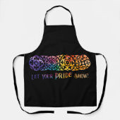 Gothic Window Rainbow Pride Schürze (Vorderseite)