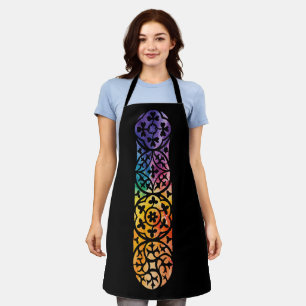 Gothic Window Rainbow Pride Schürze