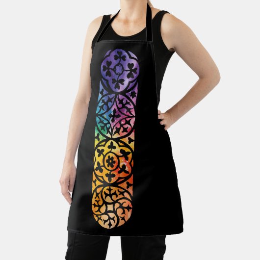 Gothic Window Rainbow Pride Schürze (InSitu)