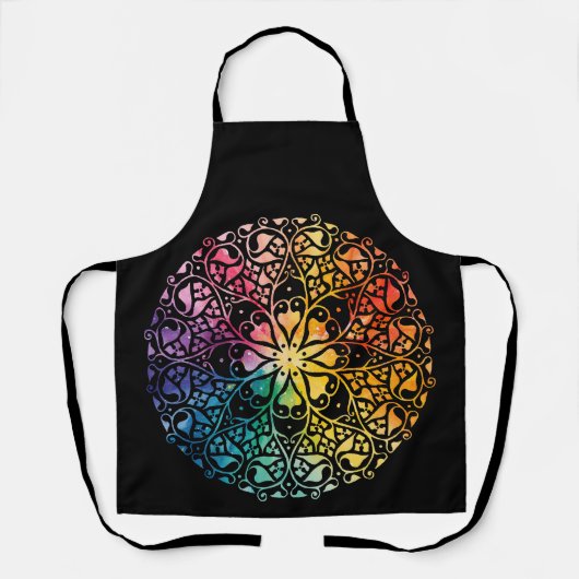 Gothic Window Rainbow Pride Schürze (Vorderseite)