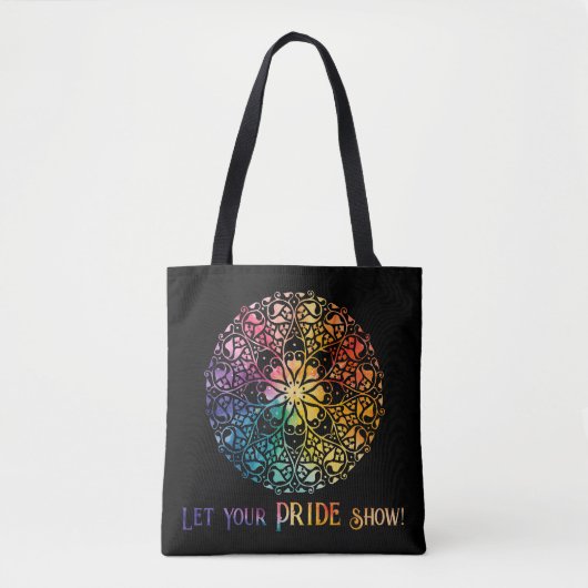 Gothic Window Rainbow Pride Tasche (Vorderseite)