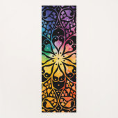 Gothic Window Rainbow Pride Yogamatte (Vorderseite)