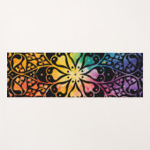 Gothic Window Rainbow Pride Yogamatte (Vorderseite (Horizontal))