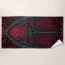 Gothic Window Red Black