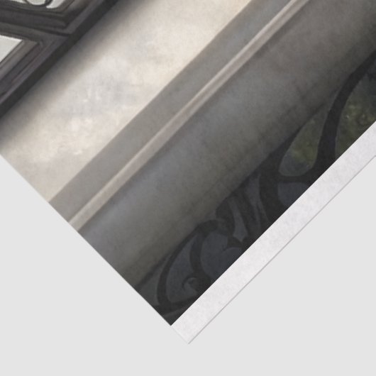 Gothic Window White Tiger Decoupage Seidenpapier (Ausschnitt)