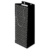 GOTHIC Wine Gift Bag Geschenktüte Für Weinflaschen (Rückseite Schrägansicht)