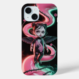 Gothic Wing Girl Rose Halloween iPhone / iPad Case