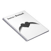 Gothic Winged Liebe Heart Customizable Notebook Notizblock (Rechte Seite)