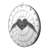 Gothic Winged Liebe Heart Dart Board Dartscheibe (Vorderseite rechts)